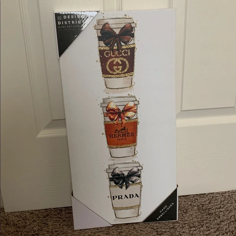 FASHION INSPIRED Coffee Cup Picture - Wall Art